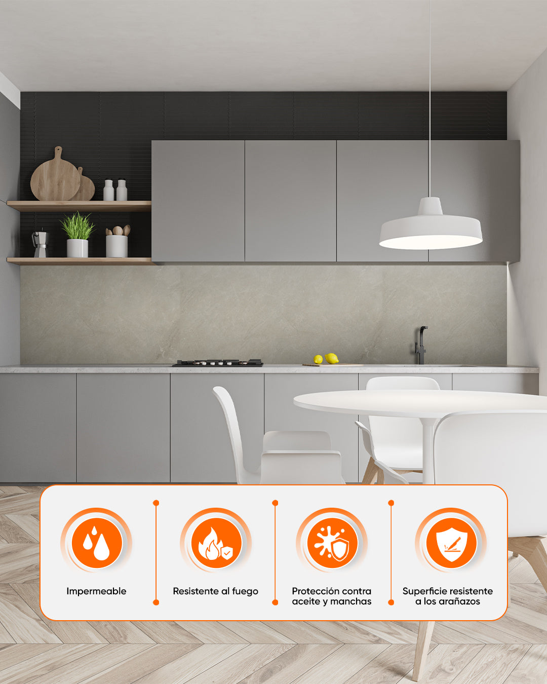 Panel de pared SPC Gris 60x120 cm – Sandstein Beige