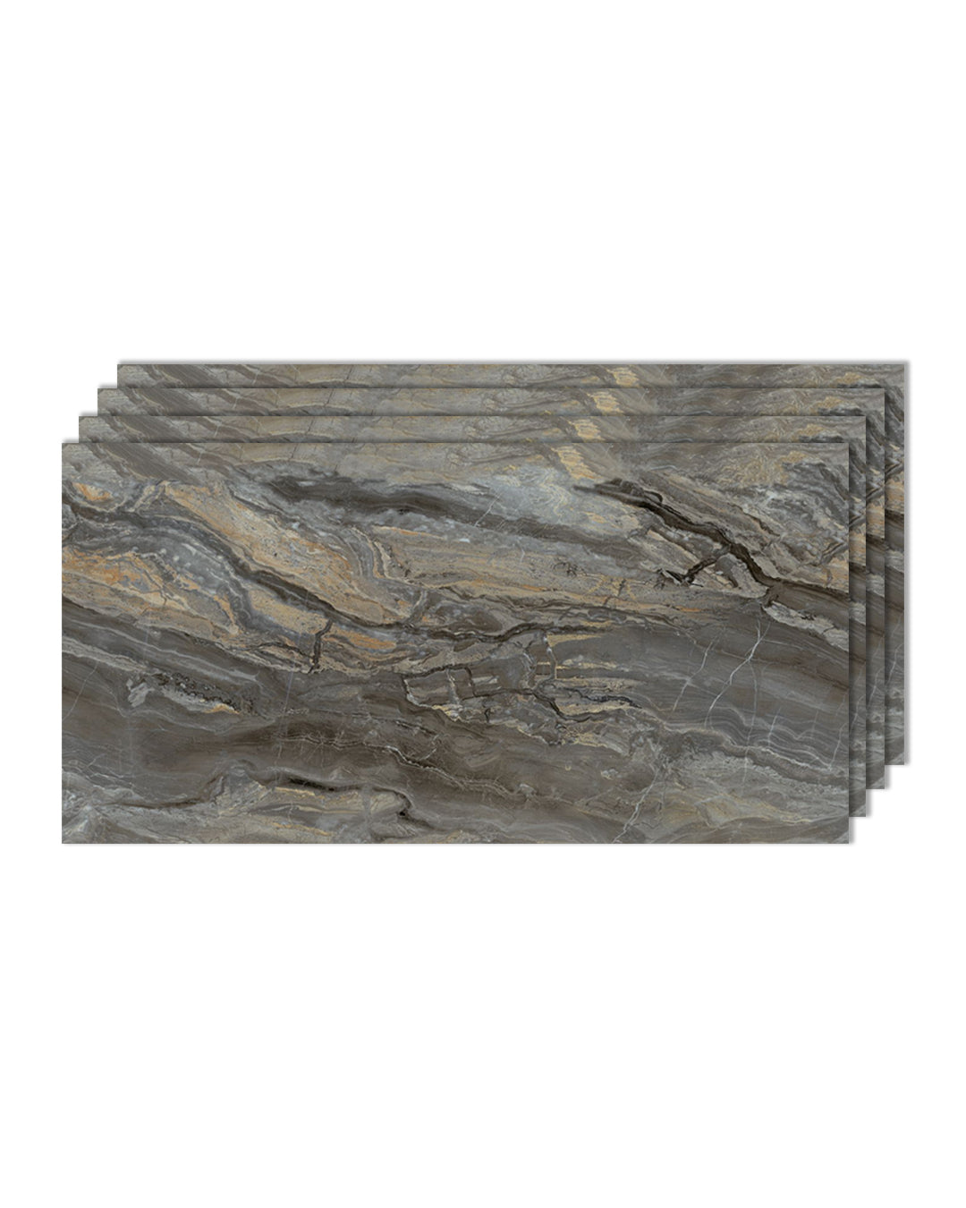 Smoky Brown / Alternativa de mármol a los azulejos del baño