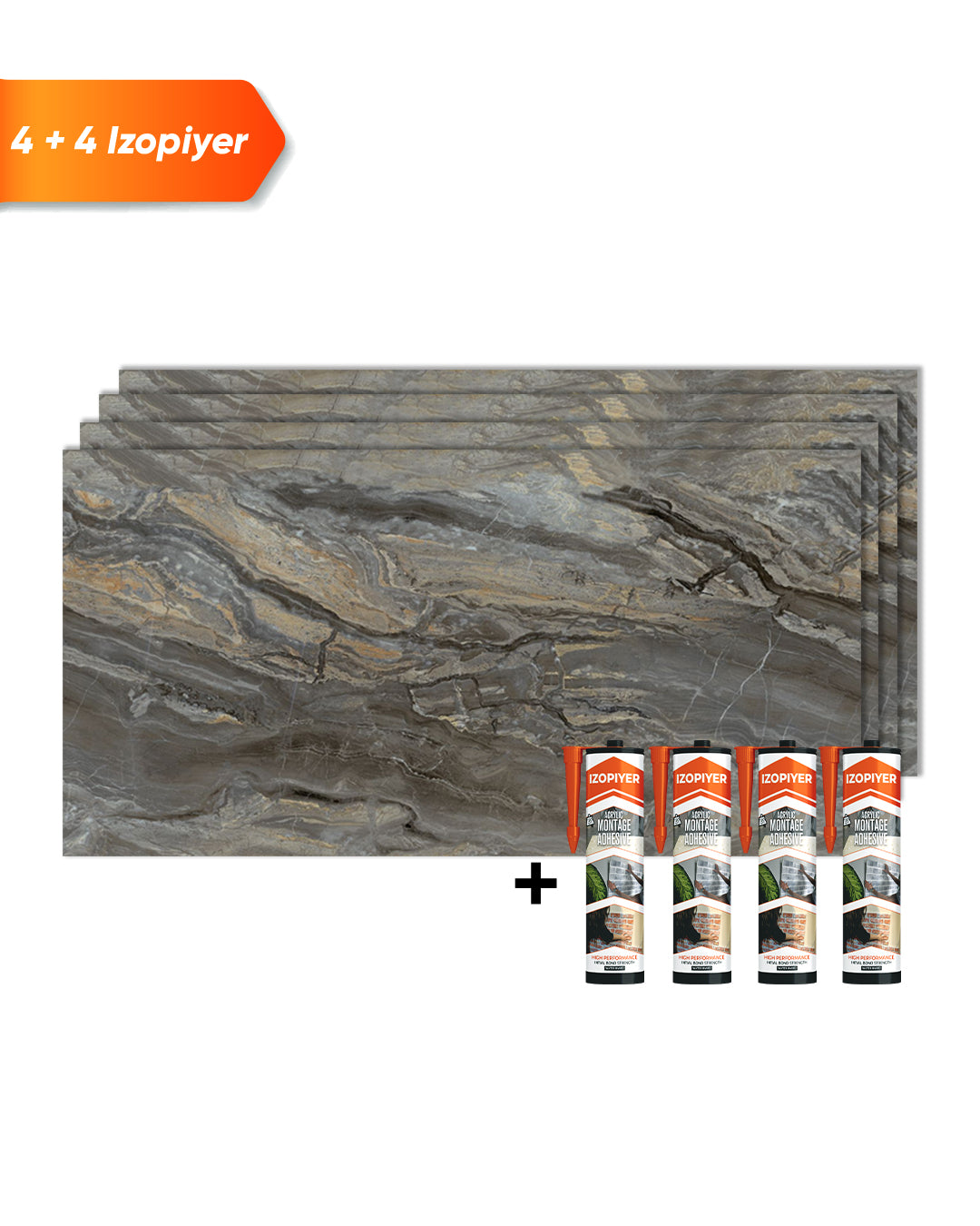 Smoky Brown / Alternativa de mármol a los azulejos del baño
