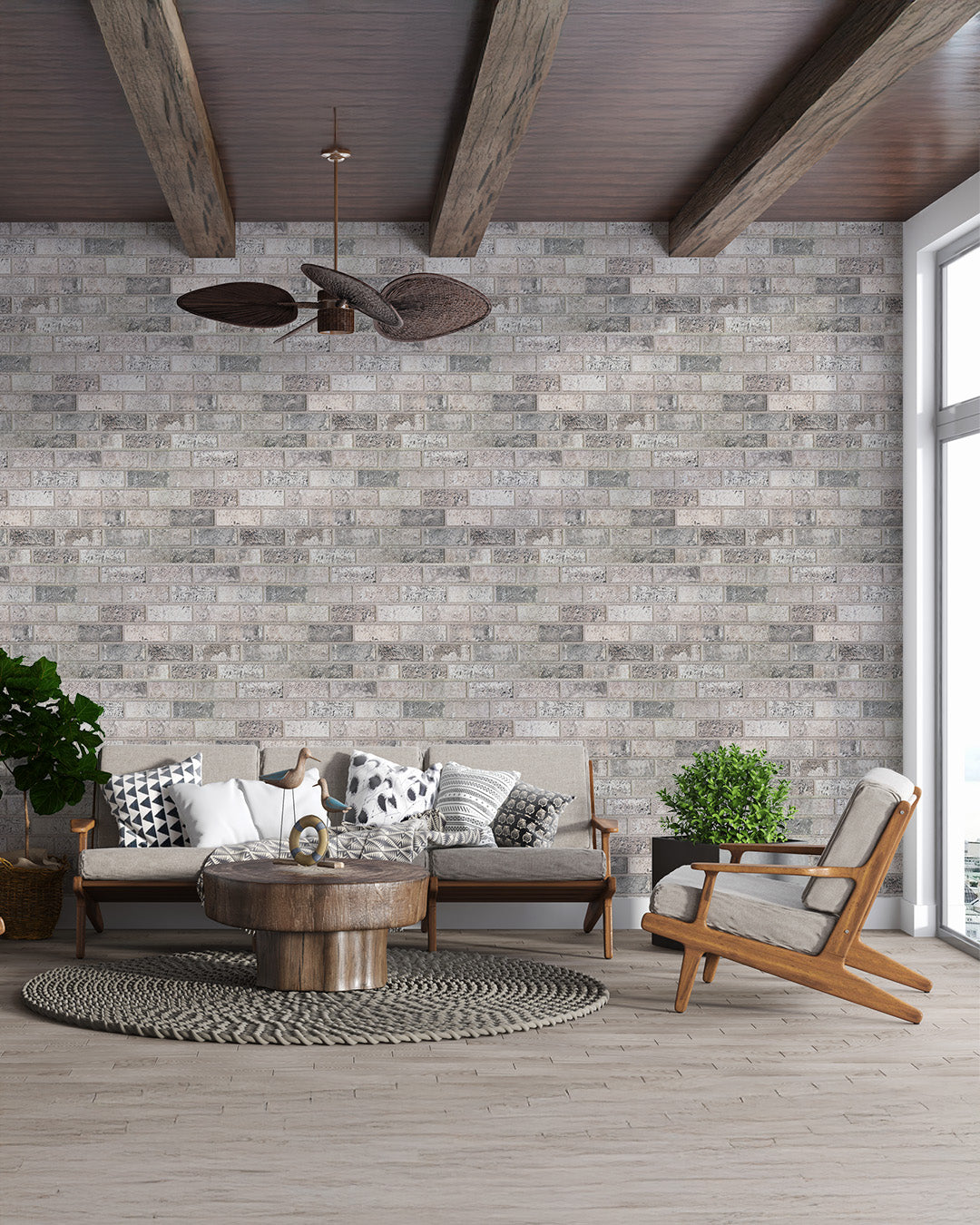 Beige Dream T-1902 Revestimiento de piedra de ladrillo