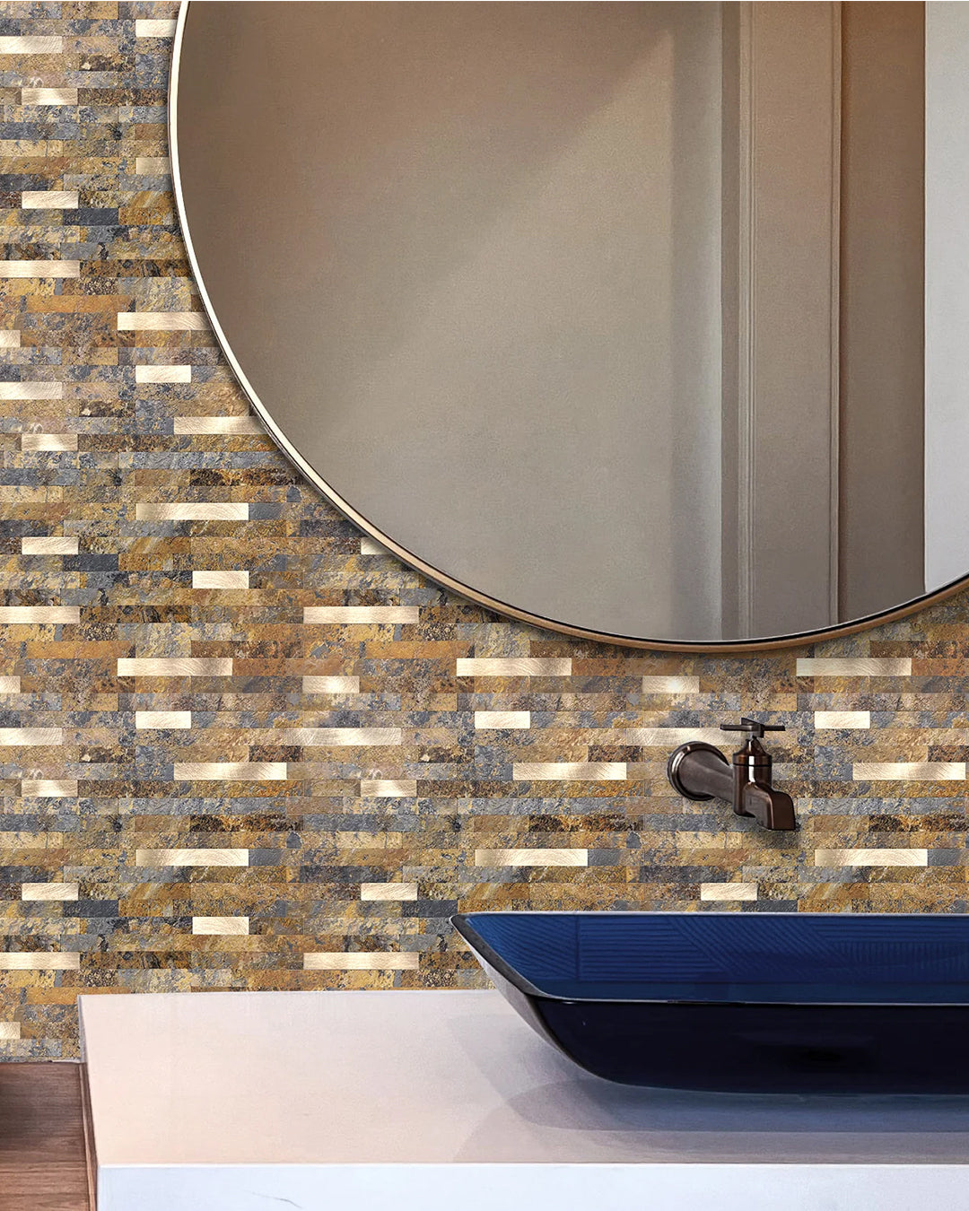 Traces of Mosaics WJ-02 | Mosaic Wall Tiles Self-Adhesive Wall Tiles