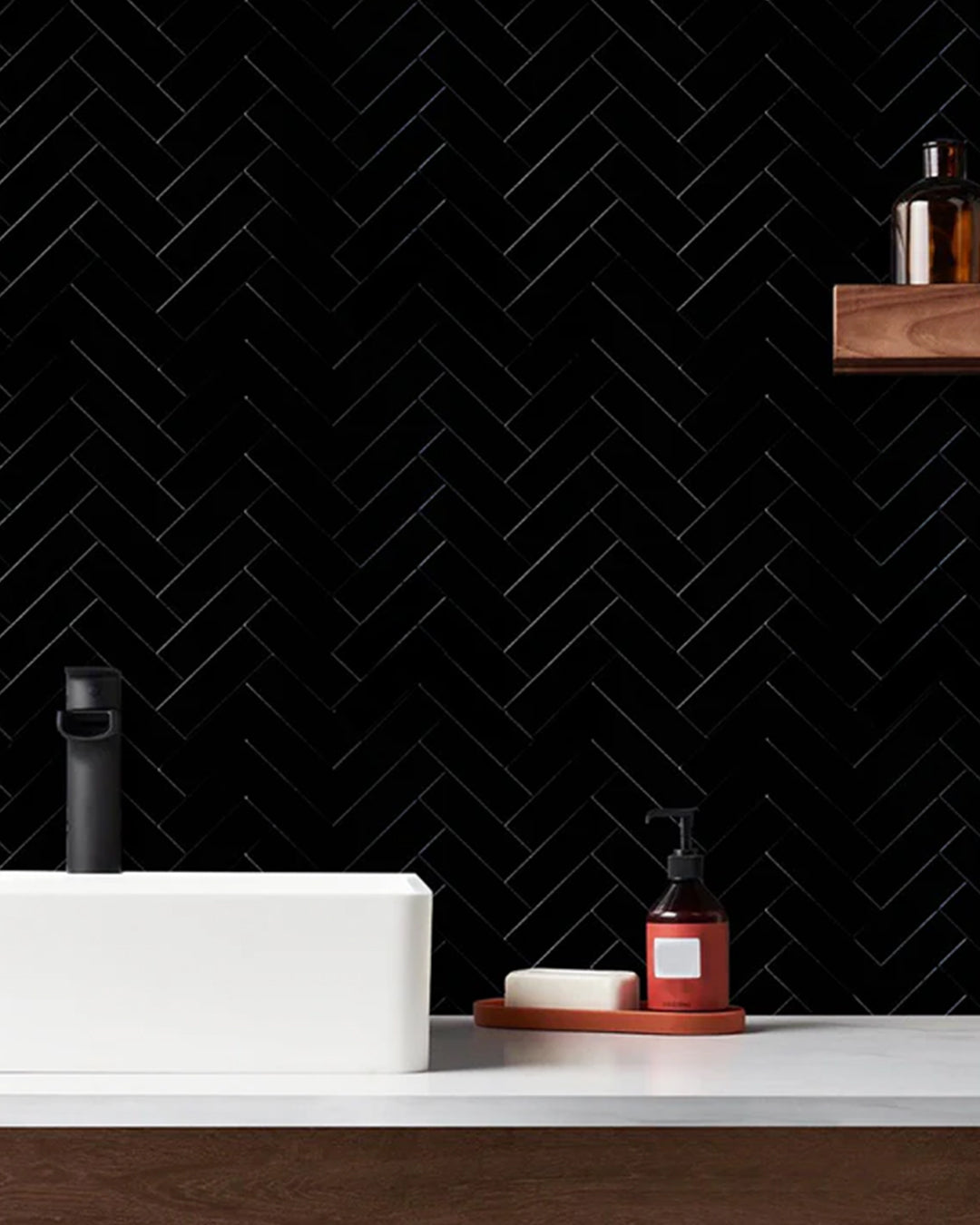 Black Mosaics  WJ-141 | Revestimientos mosaicos Revestimientos autoadhesivos