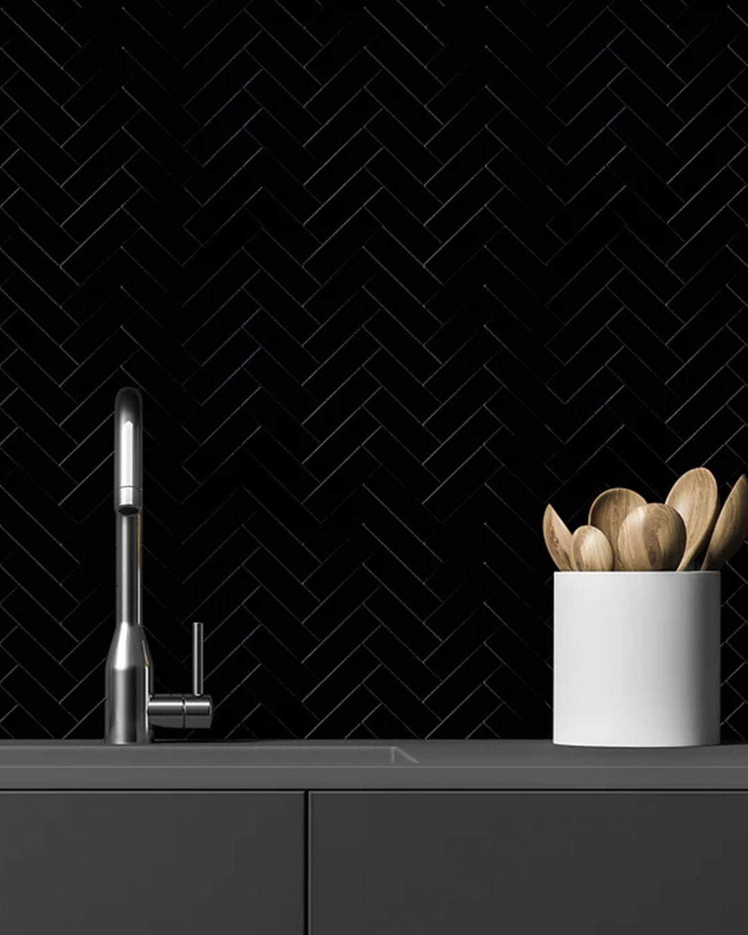 Black Mosaics  WJ-141 | Revestimientos mosaicos Revestimientos autoadhesivos