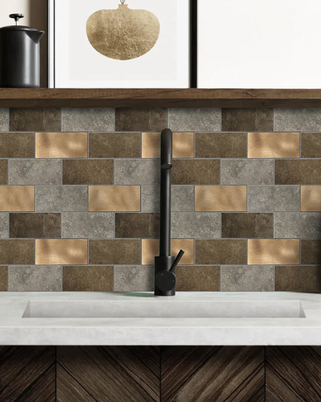 Mysterious Mosaics WJS-241 | Mosaic Wall Tiles Self-Adhesive Wall Tiles