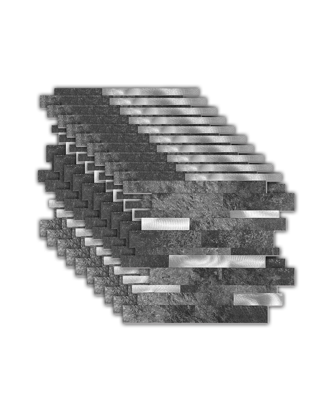 Modern Grey-White Mosaics WJS-3166 | Self-Adhesive Mosaic Wall Tiles