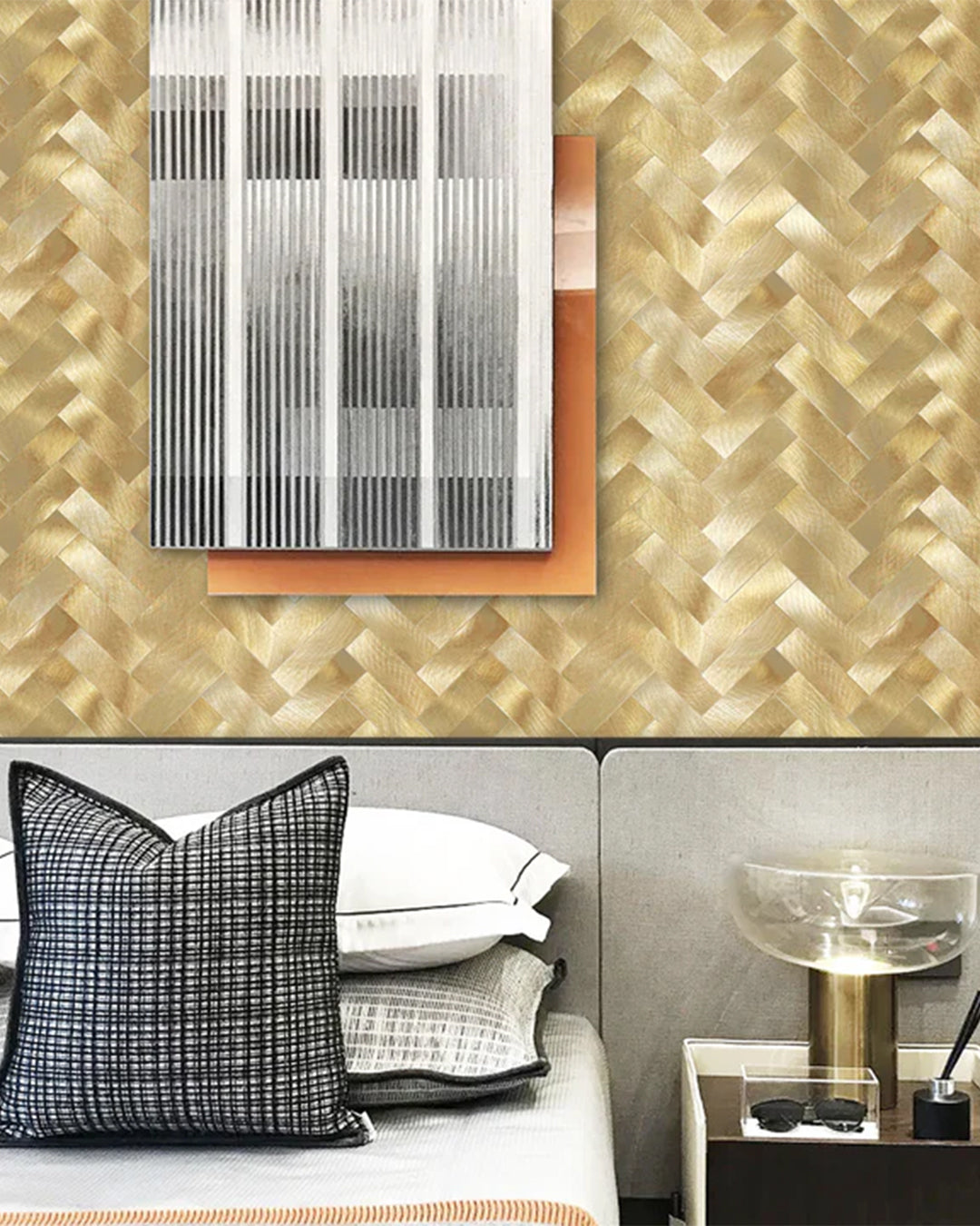 Golden Royal Mosaics WJS-476 | Mosaic Wall Tiles Self-Adhesive Wall Tiles
