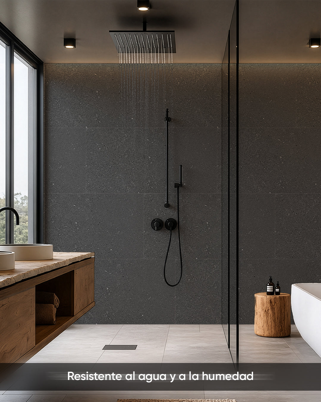 Panel de pared SPC 60x120 cm | Revestimiento de pared impermeable | Wild Essence