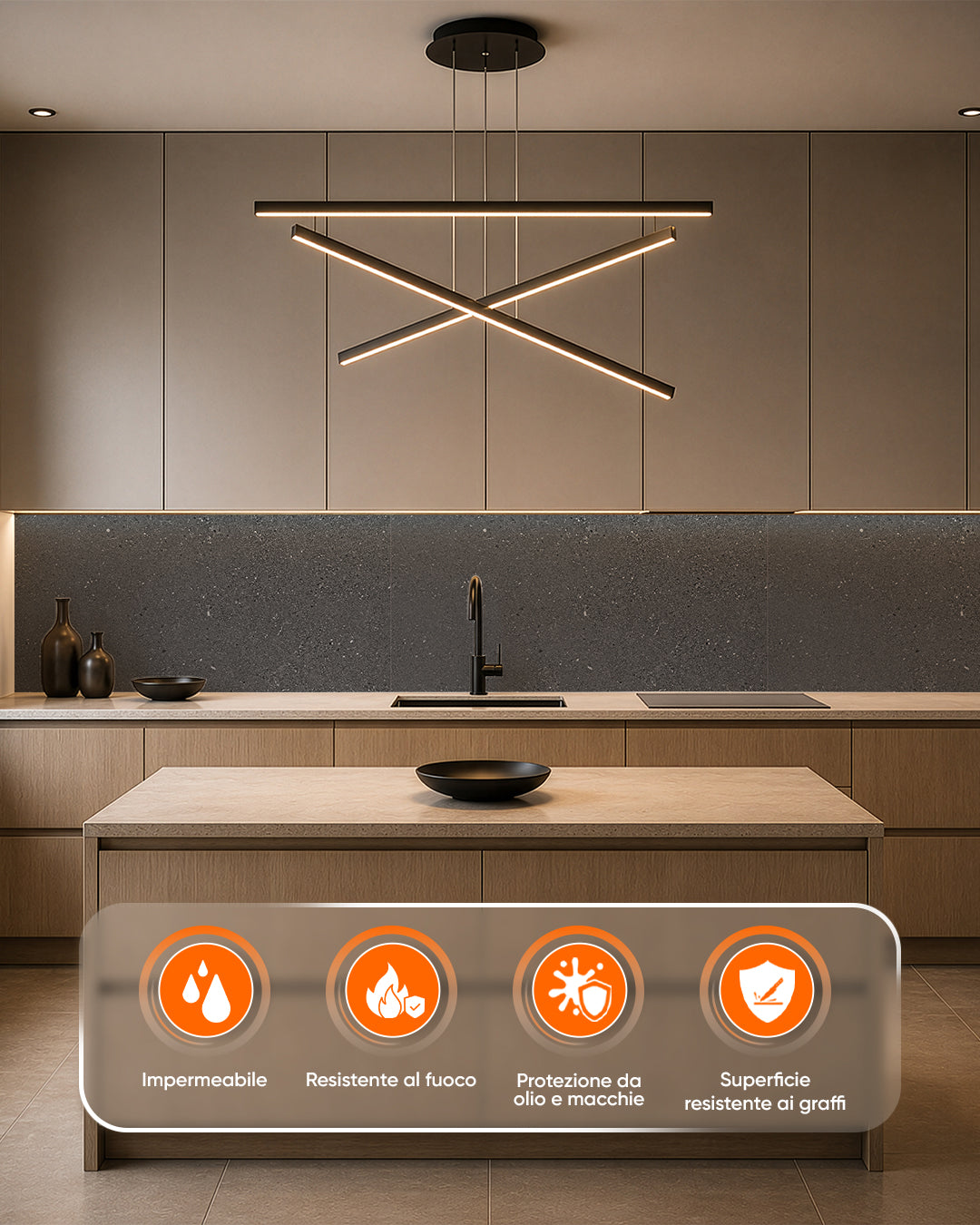 Panel de pared SPC 60x120 cm | Revestimiento de pared impermeable | Wild Essence