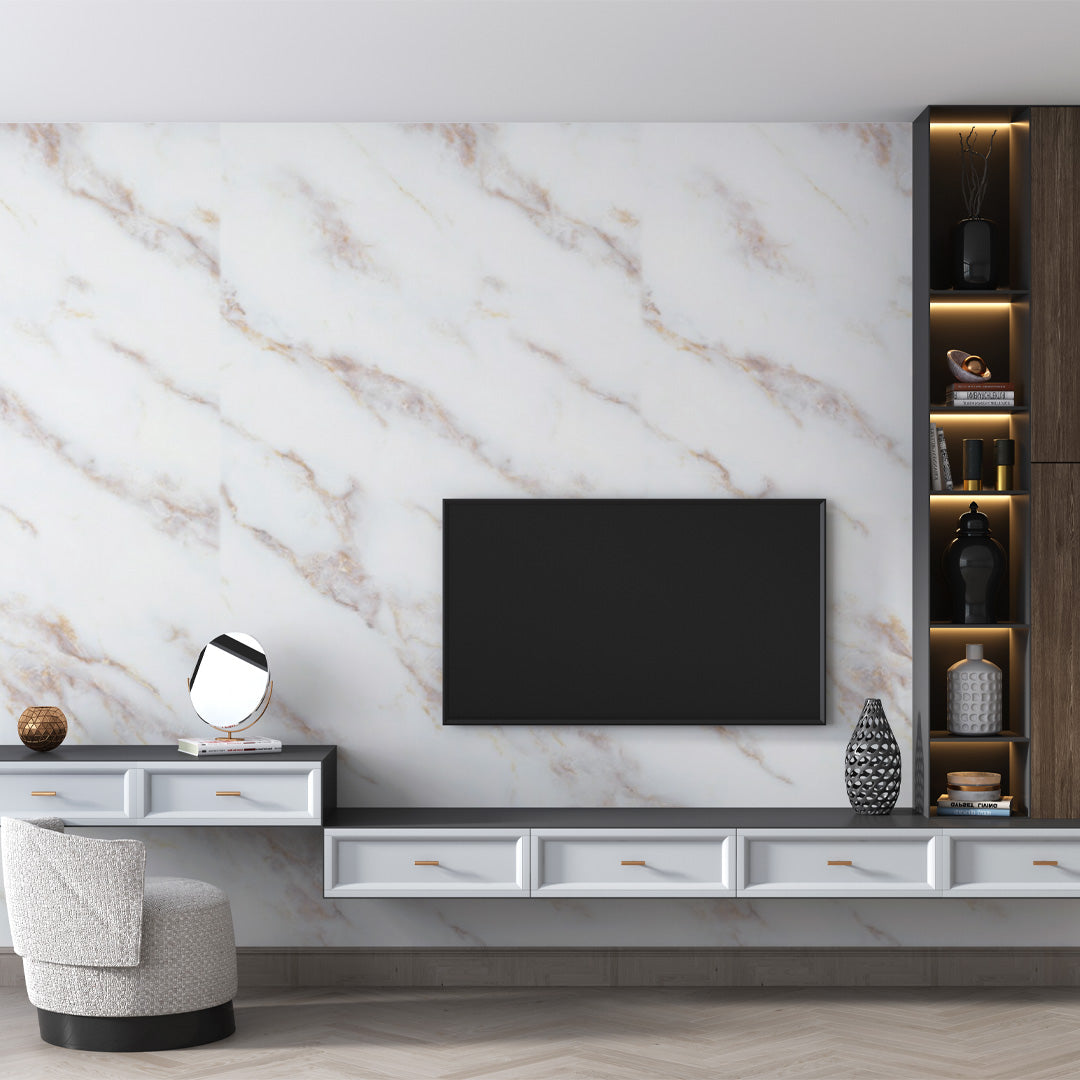 Ice Berg Beige / Marble alternative to bathroom tiles