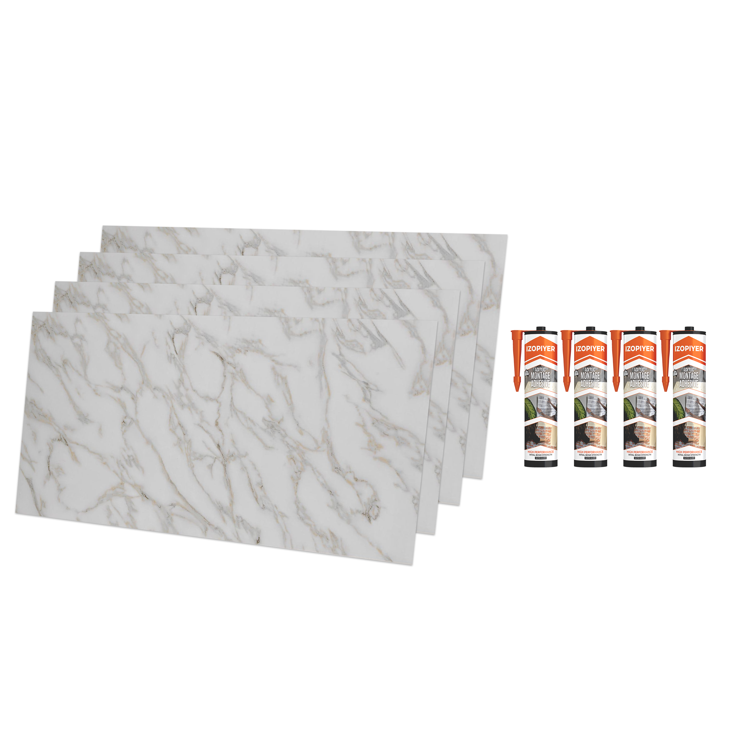 Calacada  / Alternativa de mármol a los azulejos del baño