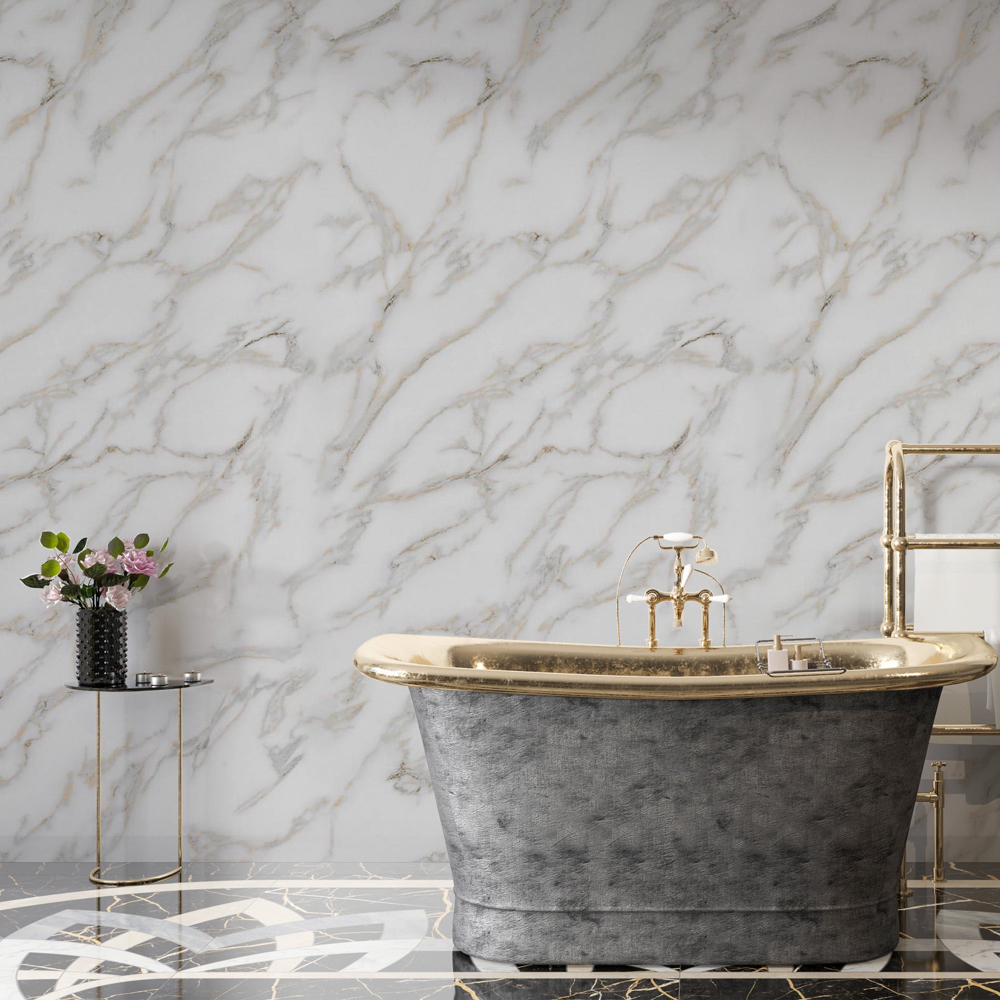 Calacada  / Alternativa de mármol a los azulejos del baño