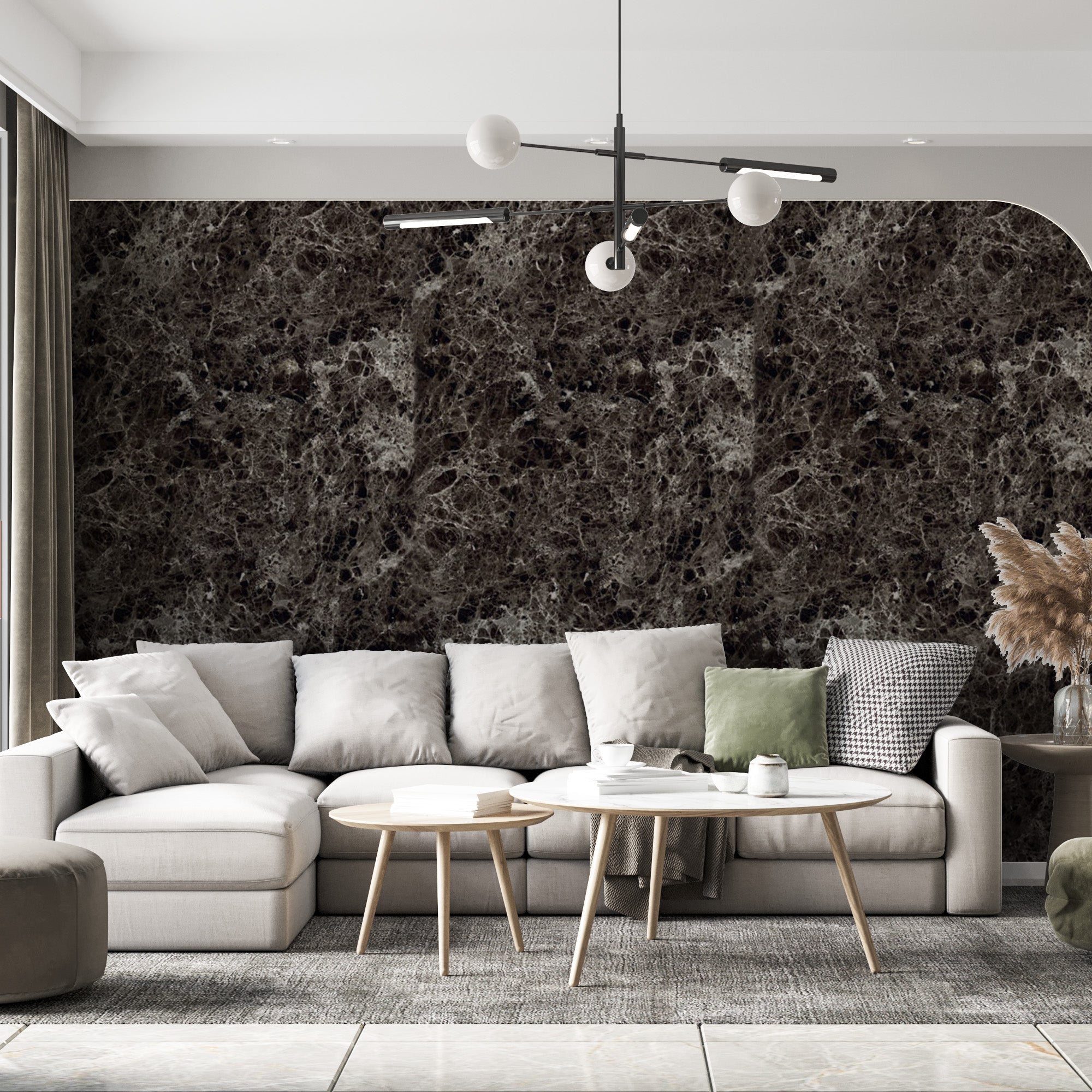 Emperador Dark / Alternativa de mármol a los azulejos del baño